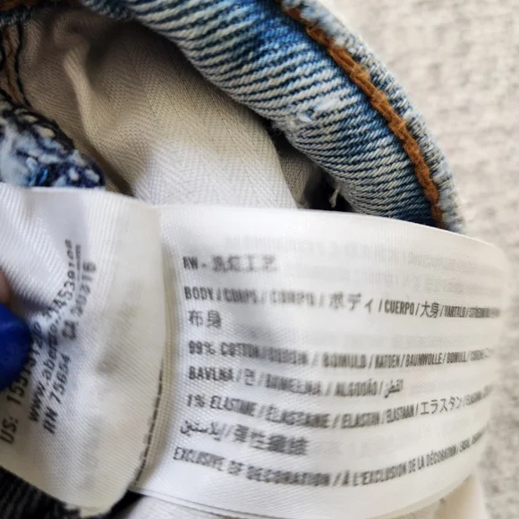 Abercrombie Fitch The 90s Straight Jean Ultra High Rise Size 8L/29 Medium Wash - Picture 5 of 6